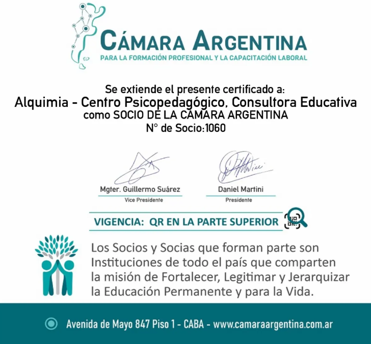 Sello de la Cámara Argentina para la Formación Profesional